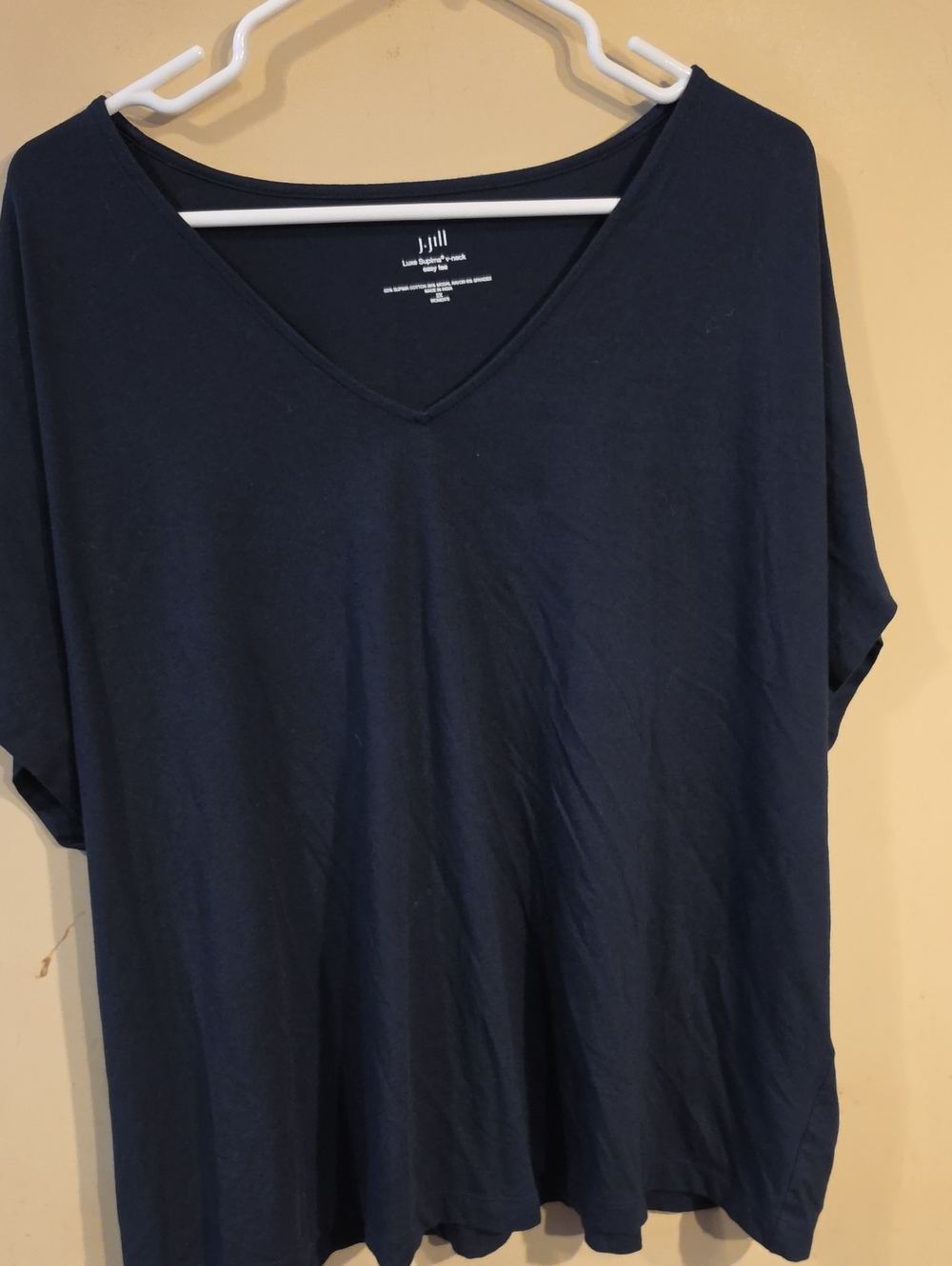 J. Jill Navy V-Neck Women’s Top 2X Pima Cotton6